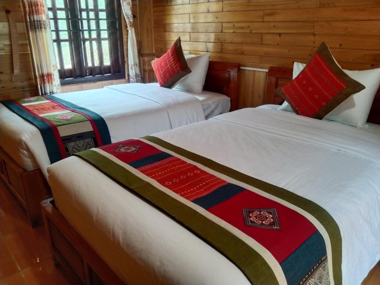 A Lin Homestay Bac Ha Exterior foto